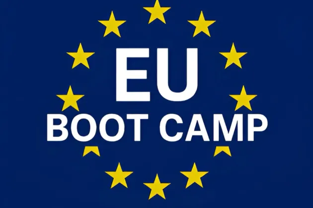 Bild om EU boot camp