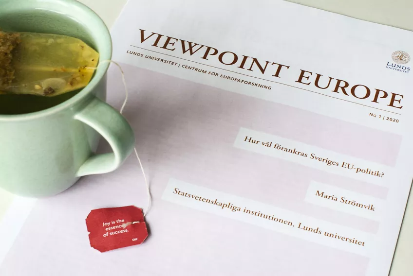 Omslag på skriften Viewpoint Europe. Foto.